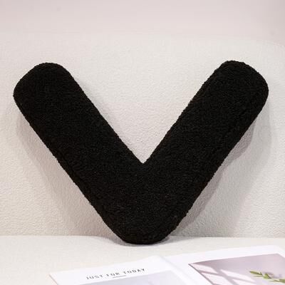 Lush Living Finds I Love U Soft Seat Cushion, Black English Letters Plush Pillow For Back Support, Sofa Chair Plushie Decoration v