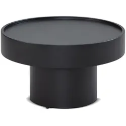 Couchtisch Schwarz, Metall, Einzigartiges Pilz-Design. 60x60x36 cm | Kadima Design
