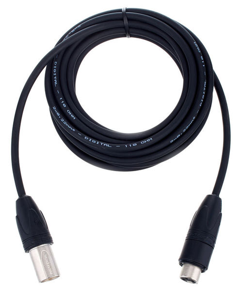 pro snake DMX AES/EBU Cable 5,0 Black