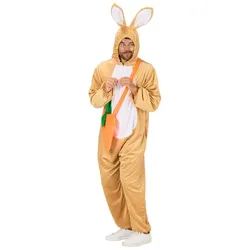 buttinette Hasenkostüm unisex, hellbraun/weiß
