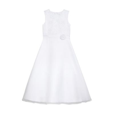 Partykleid DANAMADE "DANAMADE Dresses DLEWE", Mädchen, Gr. 146, EURO, weiß, Obermaterial: 100% Polyester. Futter: 100% Polyester, Kleider Partykleid