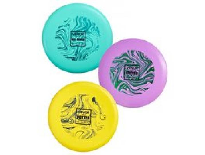 VEVOR Discgolf-Set Starterset (3 Stk.), Frisbeescheiben für Ganzkörper-Krafttraining, mit Putter, Mid-Range, Driver, für Garten Rasen Strand und Park im Freien