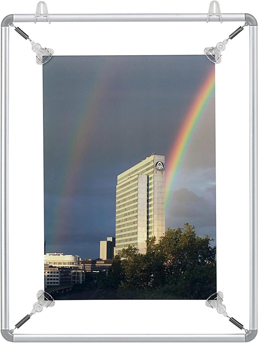 Spanlijst Aluminium Posterframe voor Wandmontage - DIN A3 - Zilvergeanodiseerd - Zilver
