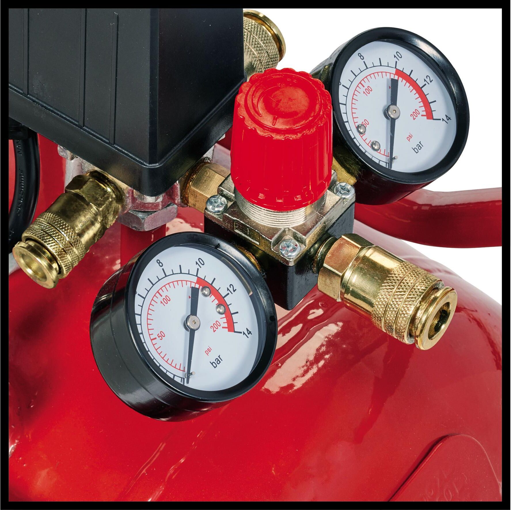 Kompressor EINHELL "V-Kompressor TE-AC 360/50/10 V", rot, Kompressoren, Kompressor rot Einheitsgröße