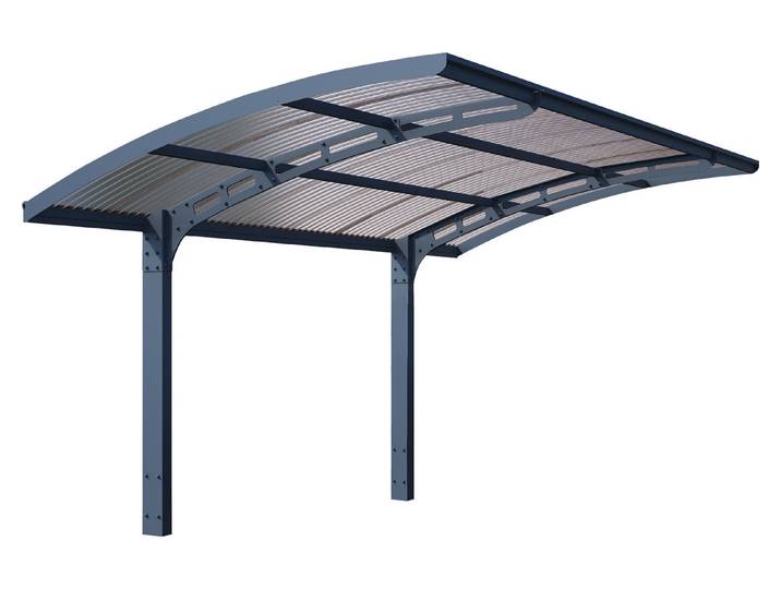 Palram Carport Arizona Wave Grau 3 × 5 m