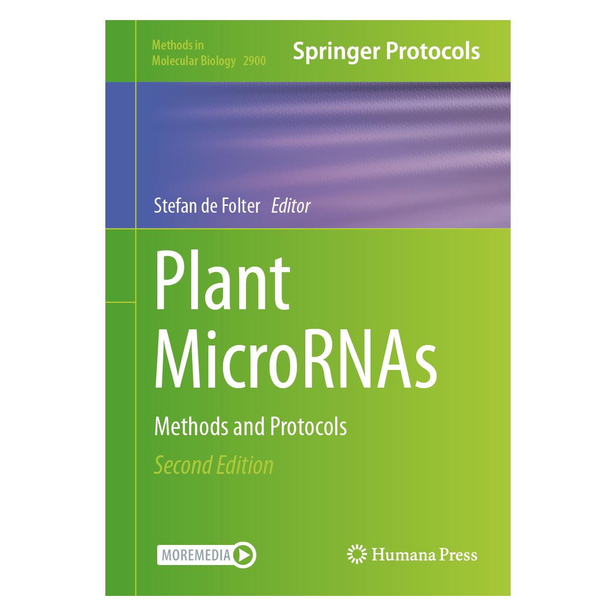Springer Plant MicroRNAs (Englisch, Hardcover, de Folter, Stefan) (63330772)