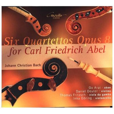 6 Quartette op.8 für Carl Friedrich Abel - Johann Christian Bach, CD, 4039956917120