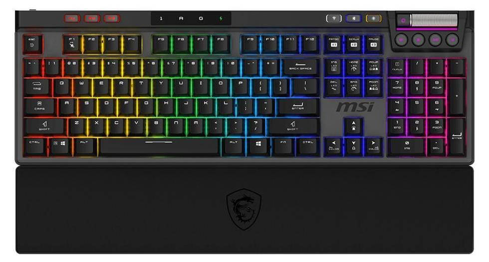 MSI STRIKE PRO W SILENT Gaming Toetsenbord, Zwart, US Layout