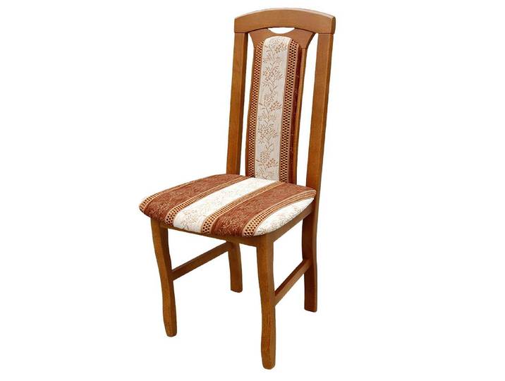 Xlmoebel Küchenstuhl Massivholzstuhl mit Lederbezug und elegantem Design, Hergestellt in Europa