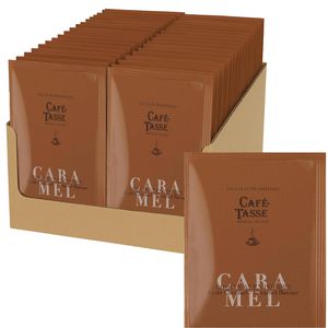 Cafe-Tasse Kakao belgische Trinkschokolade Caramel, Pulver, 32% Kakaogehalt, 20 Portionsbeutel
