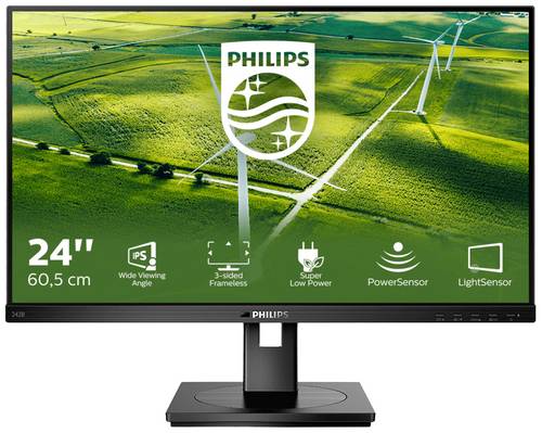 Philips Monitore 242B1G/00 LCD-Monitor EEK C (A - G) 60.5 cm (23.8 Zoll) 21:9 4 ms HDMI, USB-A, DisplayPort, USB-C IPS LCD