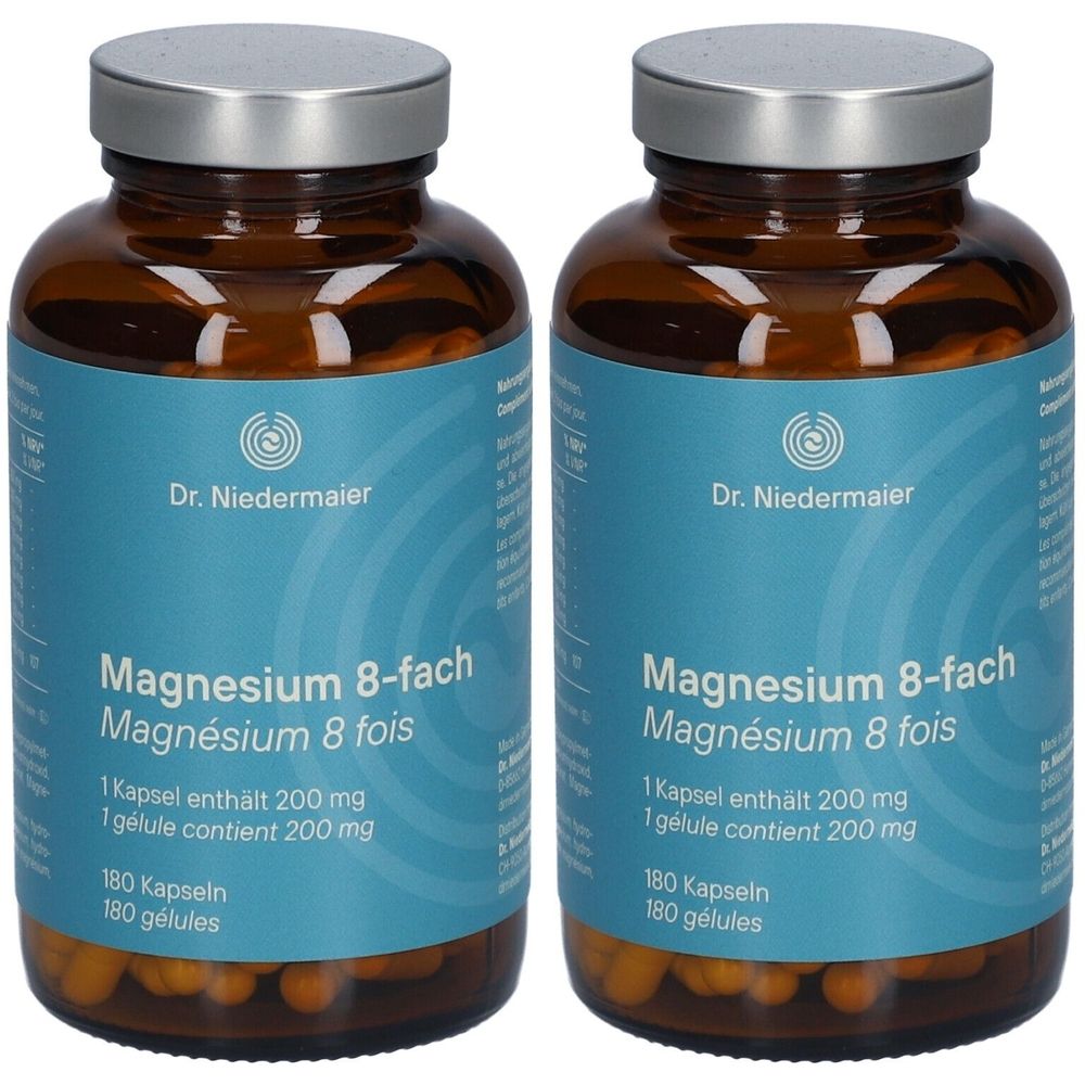 Dr.niedermaier Magnesium 8-fach Kompl.400mg Hartk. 2x 2x180 St Hartkapseln