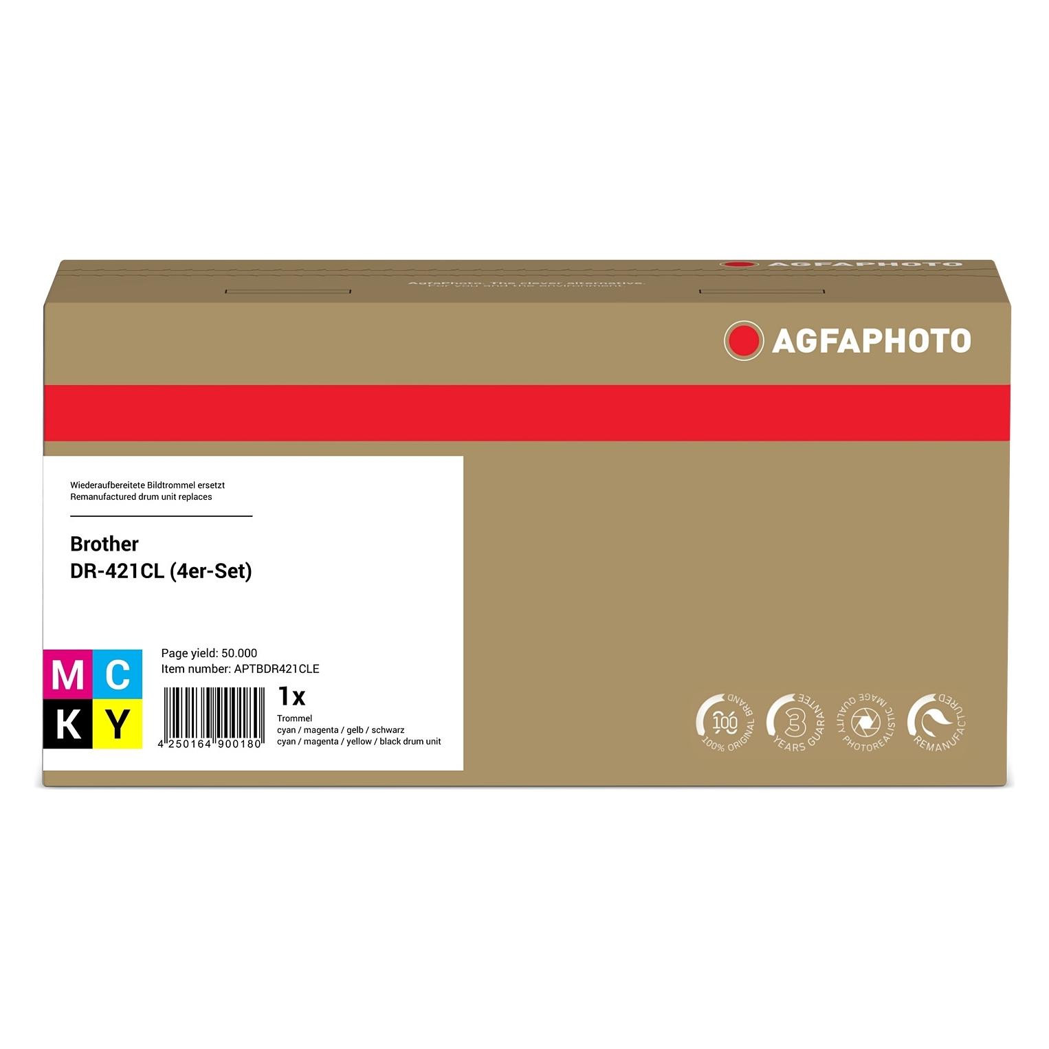 Agfaphoto kompatibel mit DR-421CL mehrere Farben (APTBDR421CLE)
