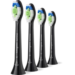 Philips Aufsteckbürsten Sonicare W2 Optimal White, HX6064/88, Standard, schwarz, 4 Stück