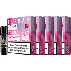 ELFBAR ELFA Prefilled Pod x 2 - Dragon Fruit Blackberry 2.0% , 5er Pack