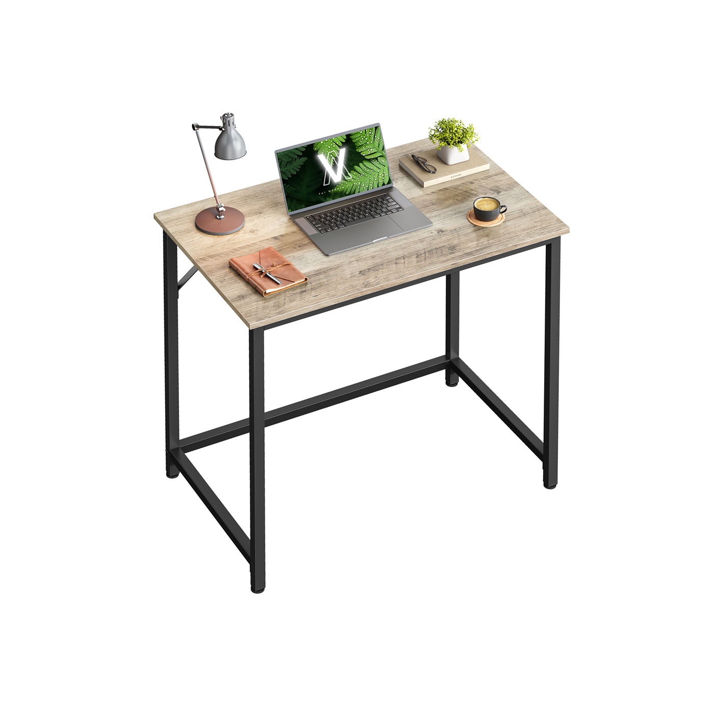 VASAGLE Schmaler Bürotisch im Industrie-Design B34LWD038B02