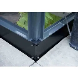Juliana Stahlfundament für Gewächshaus Orangerie - 15,1 m2-schwarz