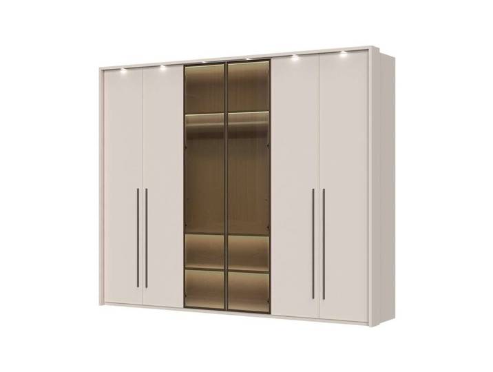 Drehtürenschrank, MDF, Cashmere, 277×226×60 cm, Mit LED-Beleuchtung, Modern, Places Of Style