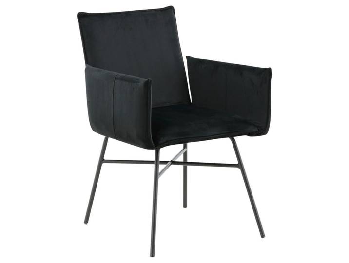 Livetastic Stuhl, Schwarz, Füllung: Schaumstoffflocken, rund, 57x87x60 cm, Esszimmer, Stühle, Esszimmerstühle, Vierfußstühle