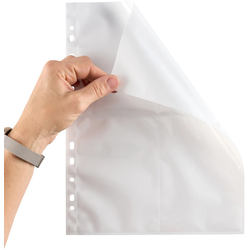100 Prospekthüllen für 8 x 10 x 15 cm, 100 Stück, PP, weiß, transparent
