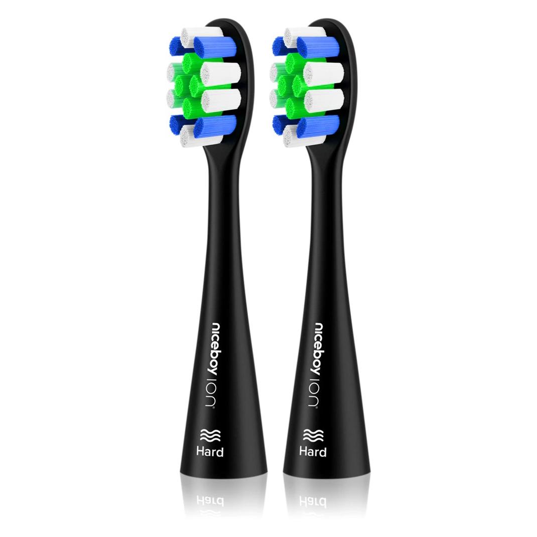 Niceboy ION Sonic Lite Ersatzkopf - Hart Schwarz, 2 Stück (2x) (sonic-lite-hard-black)