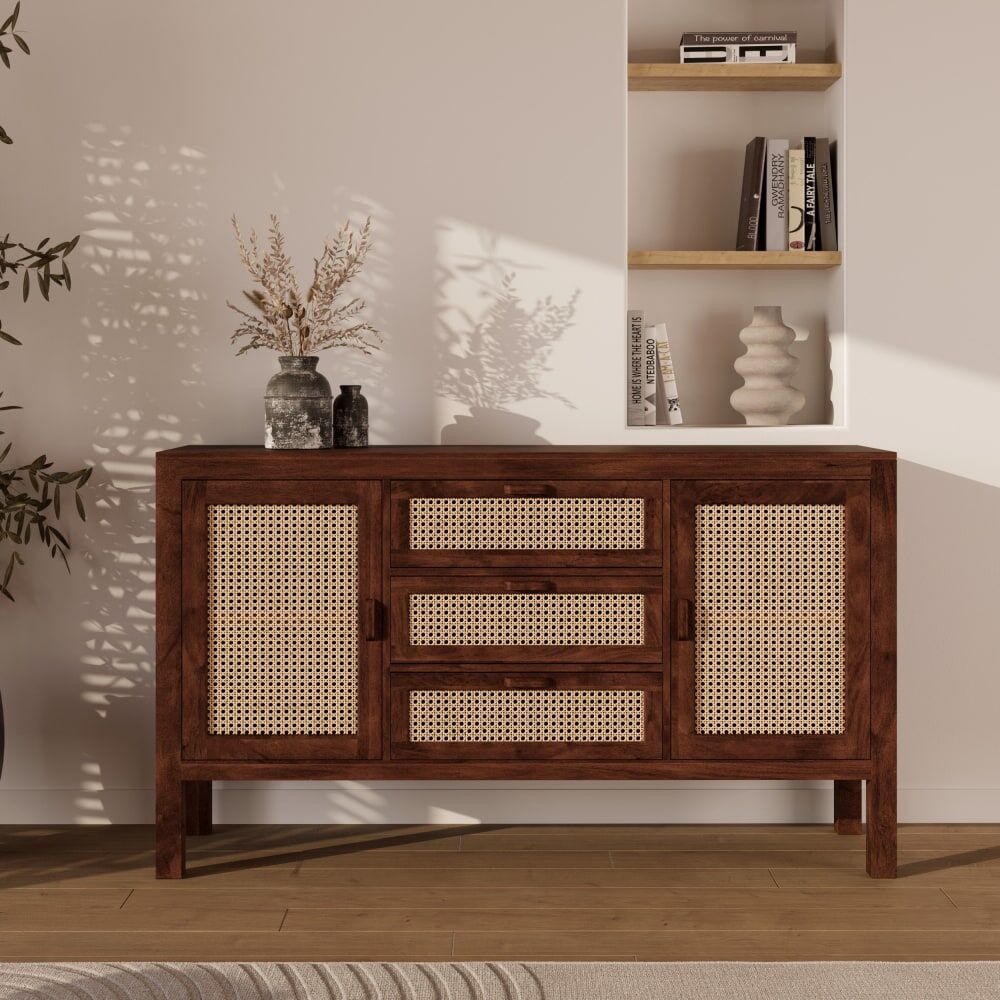 Maison Pavane Buffet de madera de mango y caña