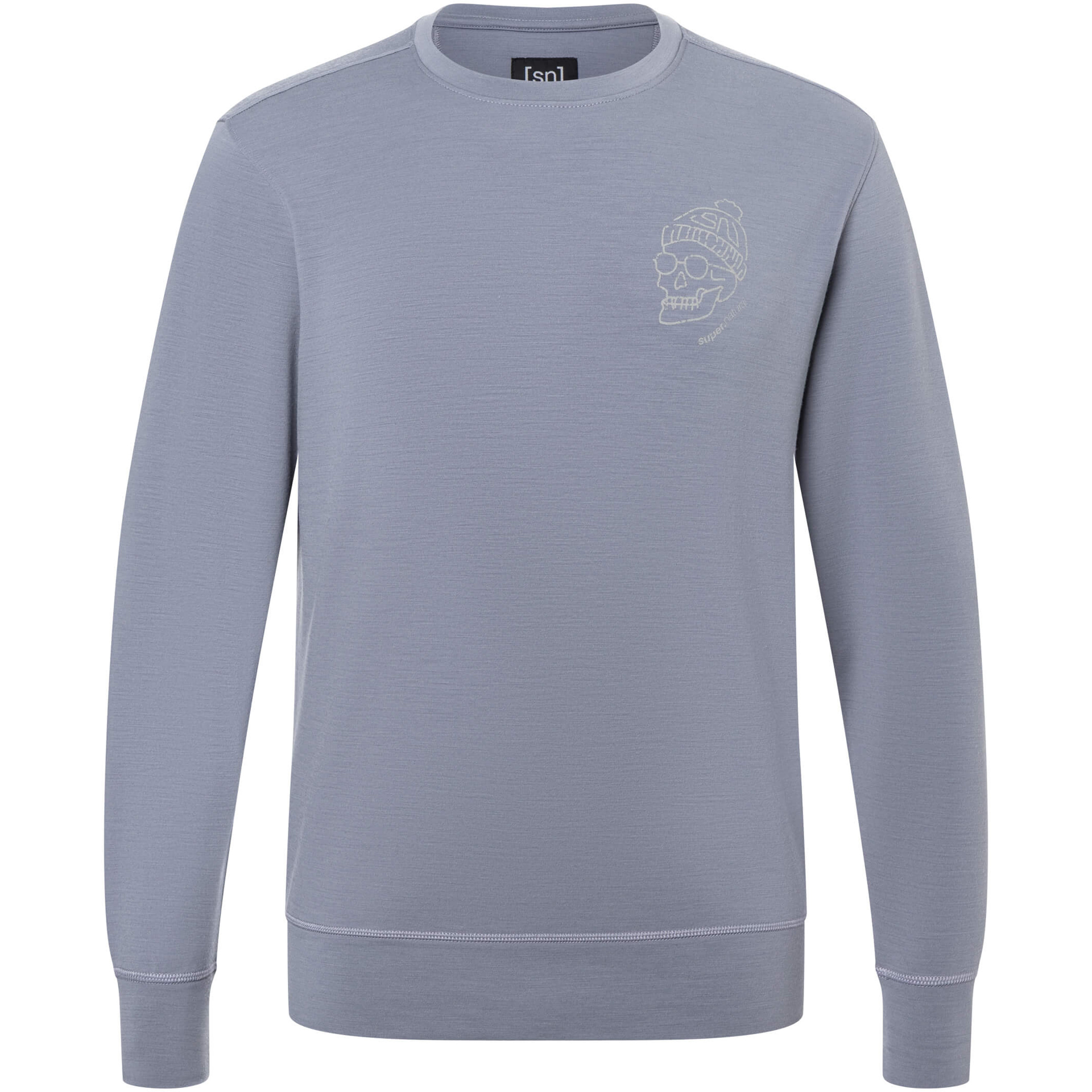 Super.Natural Frosty Crew Herren Pullover blau Größe XXL Trekking Elastisch Merinowolle