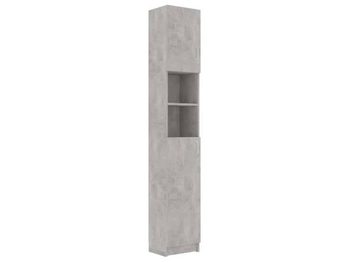 Mode Armoire de salle de bain Gris béton 32x25 5x190 cm Aggloméré-MEN