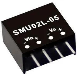 MeanWell, Spannungswandler, DC/DCWandlerModule Serie SMU02 SIP/SIL4 Case Single Output 1