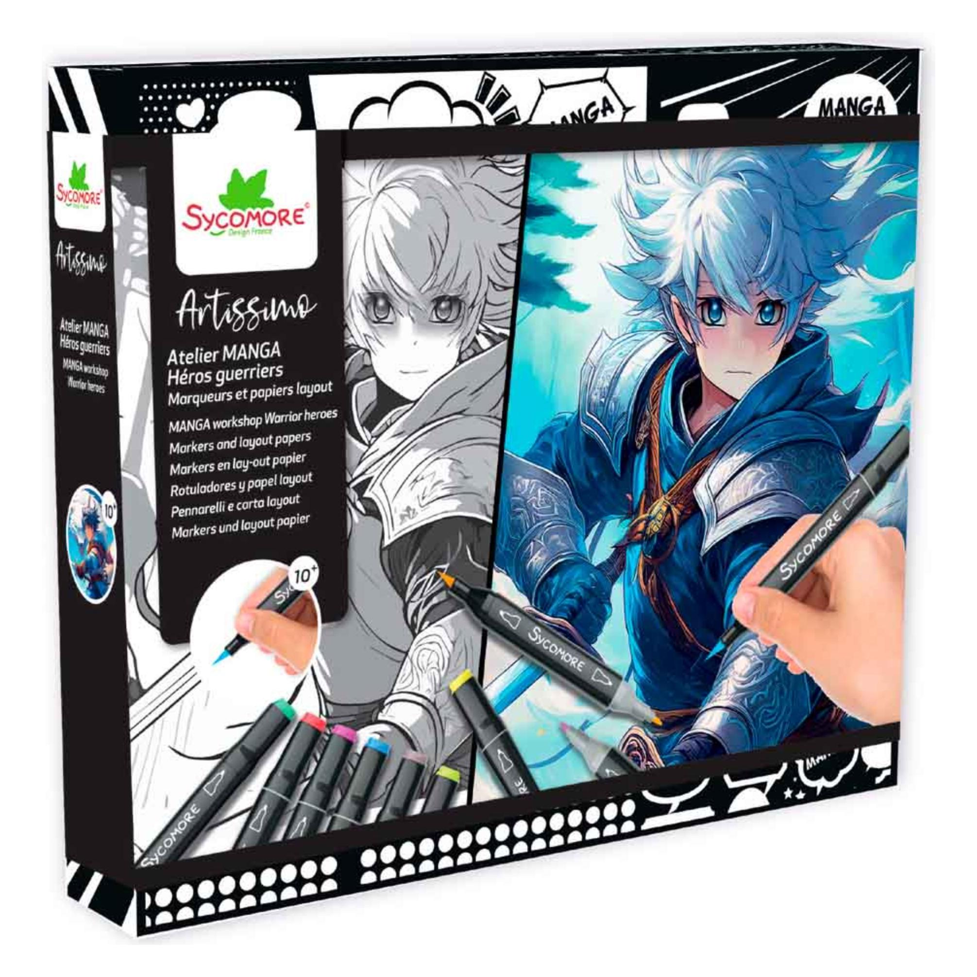 Sycomore Manga Gm Layout Et Marqueurs Arts Martiaux (Fr-De-It) (CREA061)