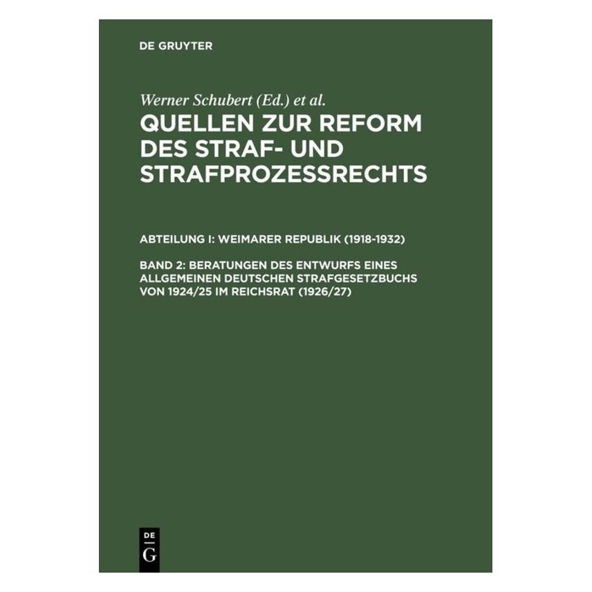 De Gruyter Beratungen des Entwurfs eines Allgemein (66438899)