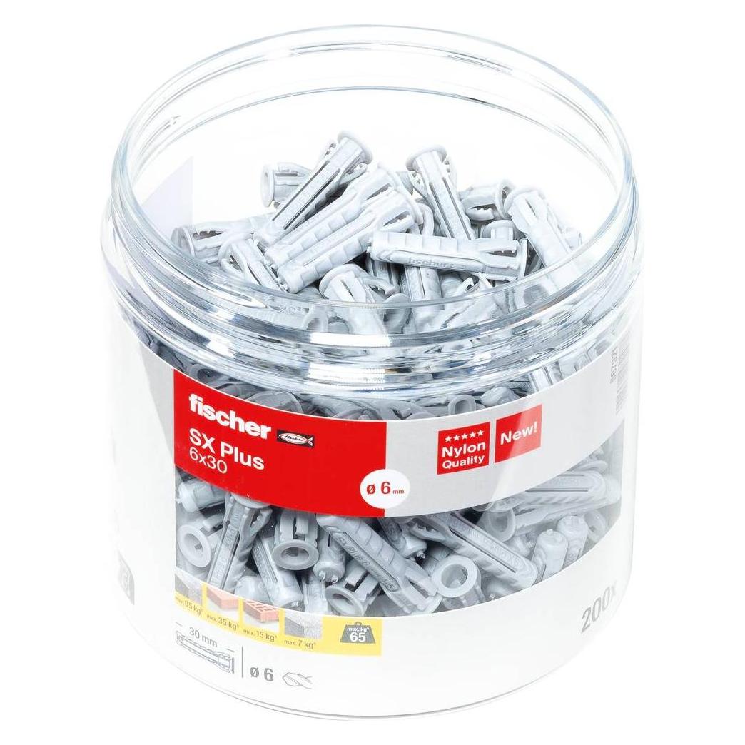 Fischer Dübel SX Plus 6x30 Dose (200 Stk.) (567921)