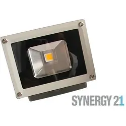 Synergy 21, Arbeitsleuchte, LED Spot Outdoor Baustrahler 10W graues Gehäuse blau V2 (900 lm)