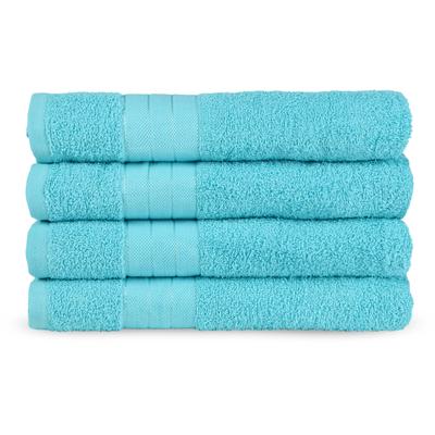 Handtücher EMOTION "Uni", blau (türkis), B:50cm L:100cm, Frottee, Obermaterial: 100% Baumwolle, Handtücher, Baumwolle, Walkfrottee, Bordüre, 500 GSM, Einfarbig, ohne Aufhängung