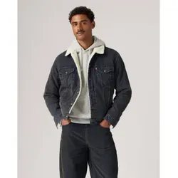 Levi's für Herren. 16365-0351 Type 3 Sherpa Trucker Jacke schwarz (M), Lässig, Baumwolle, Klassisch