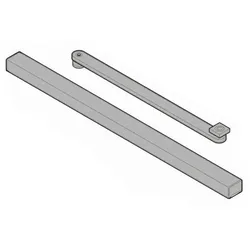 Hörmann Gleitschiene G EMF silber, Contur mit Hebel für Dorma TS 93