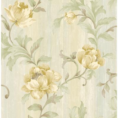 Seabrook Designs Priyanka Floral Trail Unpasted Wallpaper