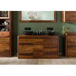 Unterschrank Sheesham 145x50x80 walnuss lackiert TORONTO #312