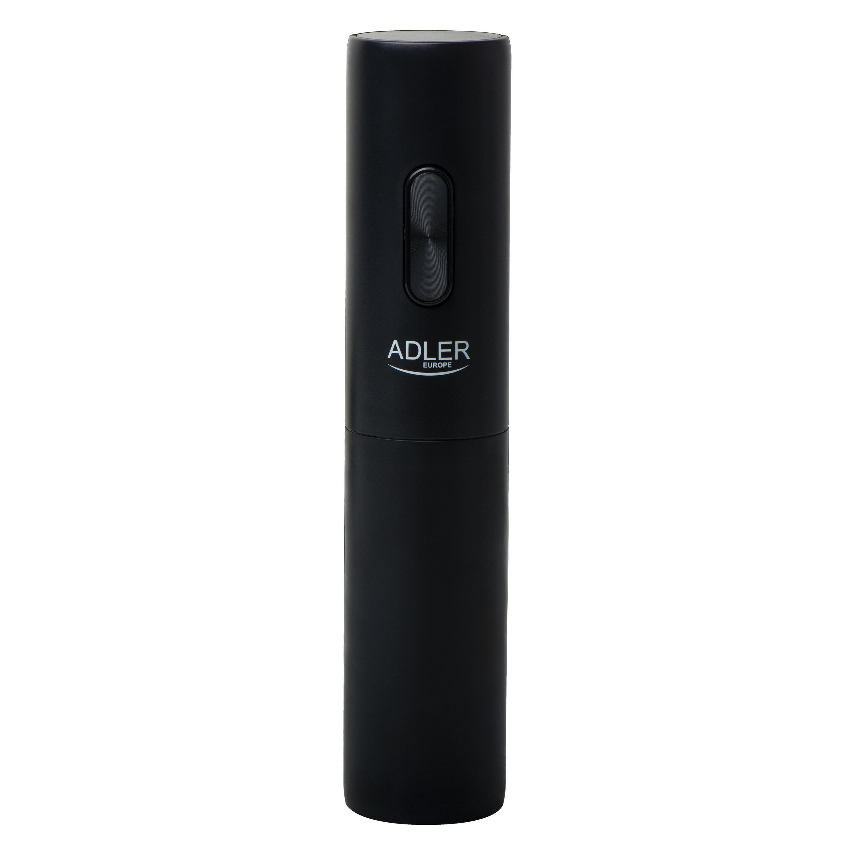 Adler Electric Wine Opener - Set | AD 4509 | Black (Elektrischer Korkenzieher) (AD 4509)