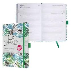 Sigel Buchkalender Wochenkalender »Jolie - Green Jungle Fever« 2027 A5