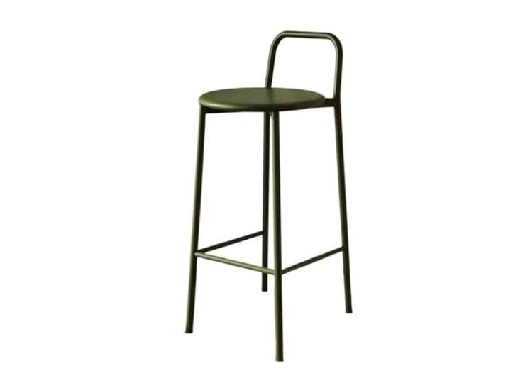 Barstühle Hochbeiniger Restaurant-Bar-Stuhl mit Rückenlehne(Green)