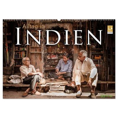 Alltag in Indien (Wandkalender 2026 DIN A2 quer), CALVENDO Monatskalender