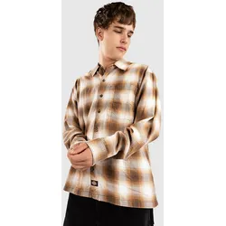Dickies Gulfport Flannel Hemd chocolate brown Gr. XL