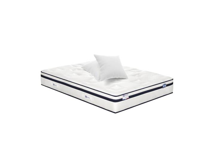 Matelas Incomparable 140x200 Hybride\, Ferme H27 + 2 Oreillers