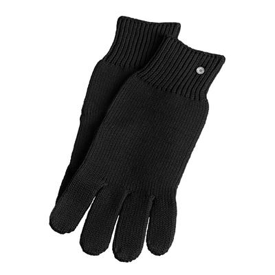 Strickhandschuhe BURLINGTON "Kensington", Mädchen, Gr. XS/S, schwarz (schwarz (3000)), Handschuhe