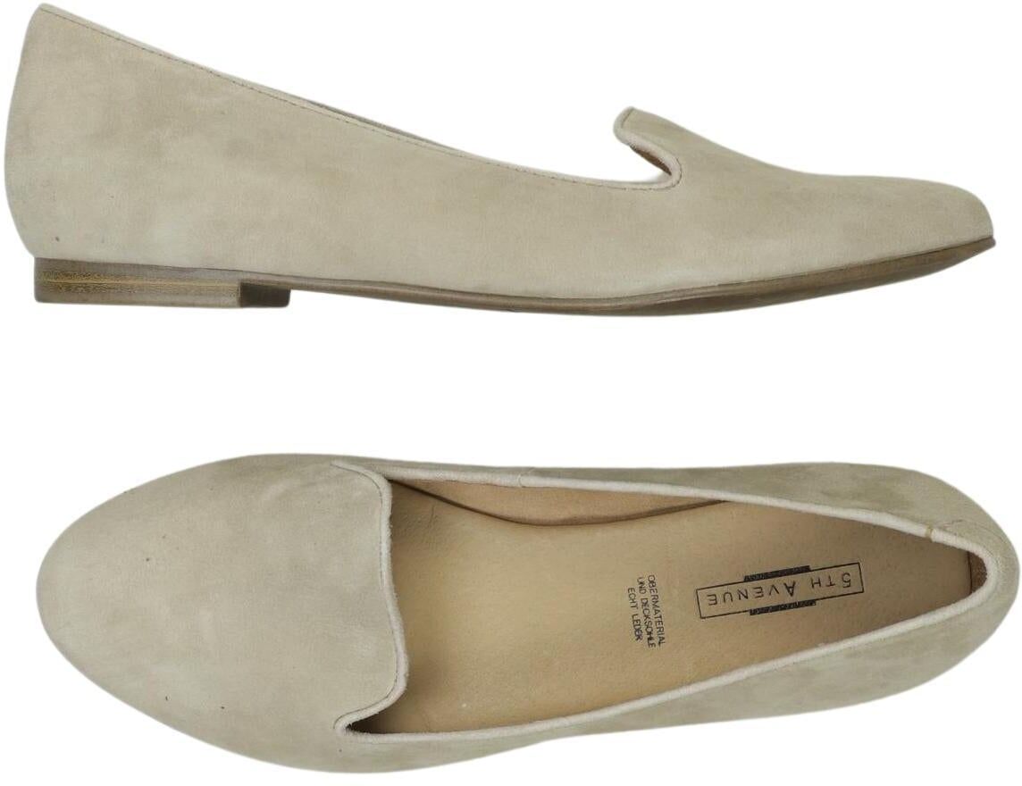 5th Avenue Damen Ballerina, Beige, Gr. EU 39, Leder - Second Hand