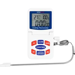 Hygiplas Digitaler Ofenthermometer Mit Kernsonde Und Einstellbarem Alarm 0¿300°C