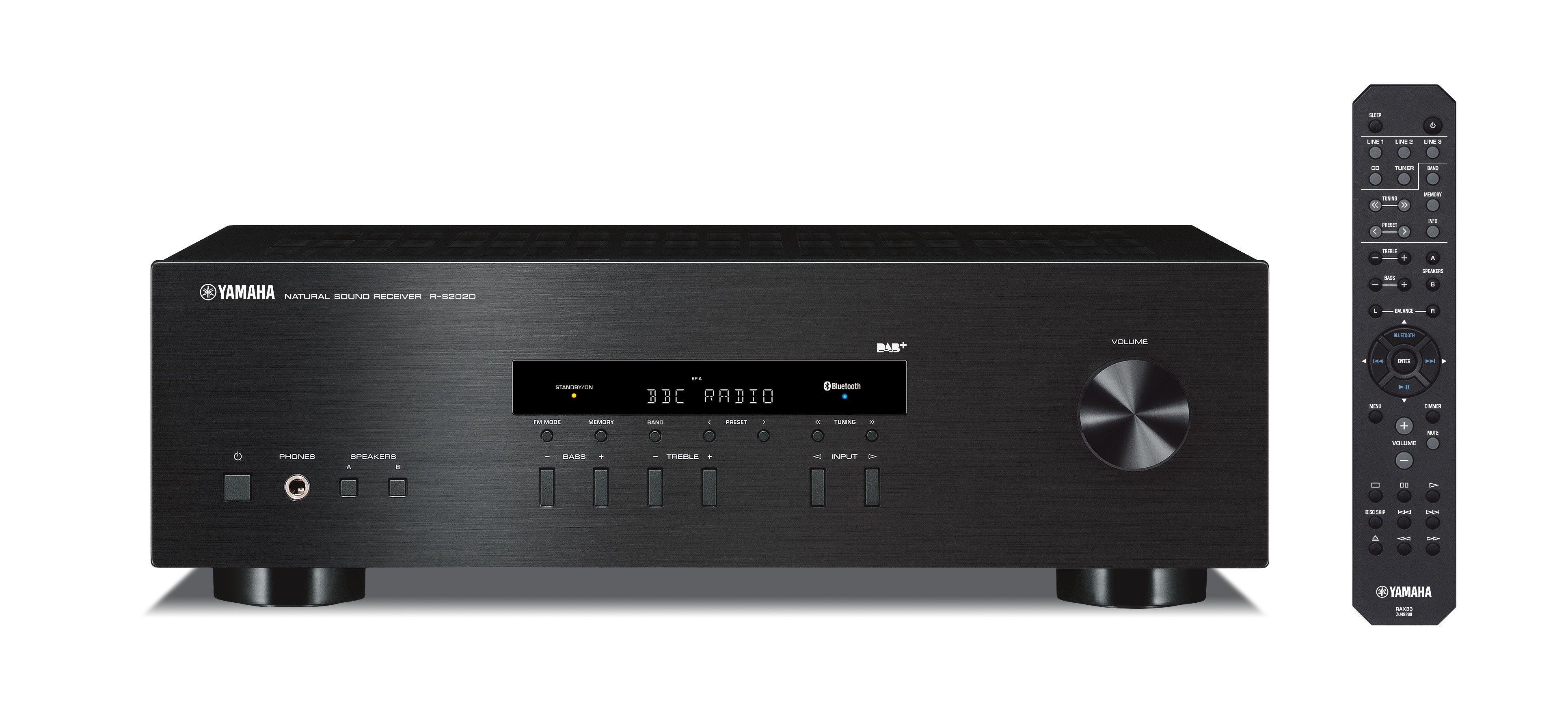 Yamaha R-S202D DAB, DAB+, FM 165 W (Schwarz) ARS202DBL2