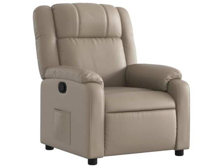 Makastle Relaxsessel Cappuccino-Braun Kunstleder