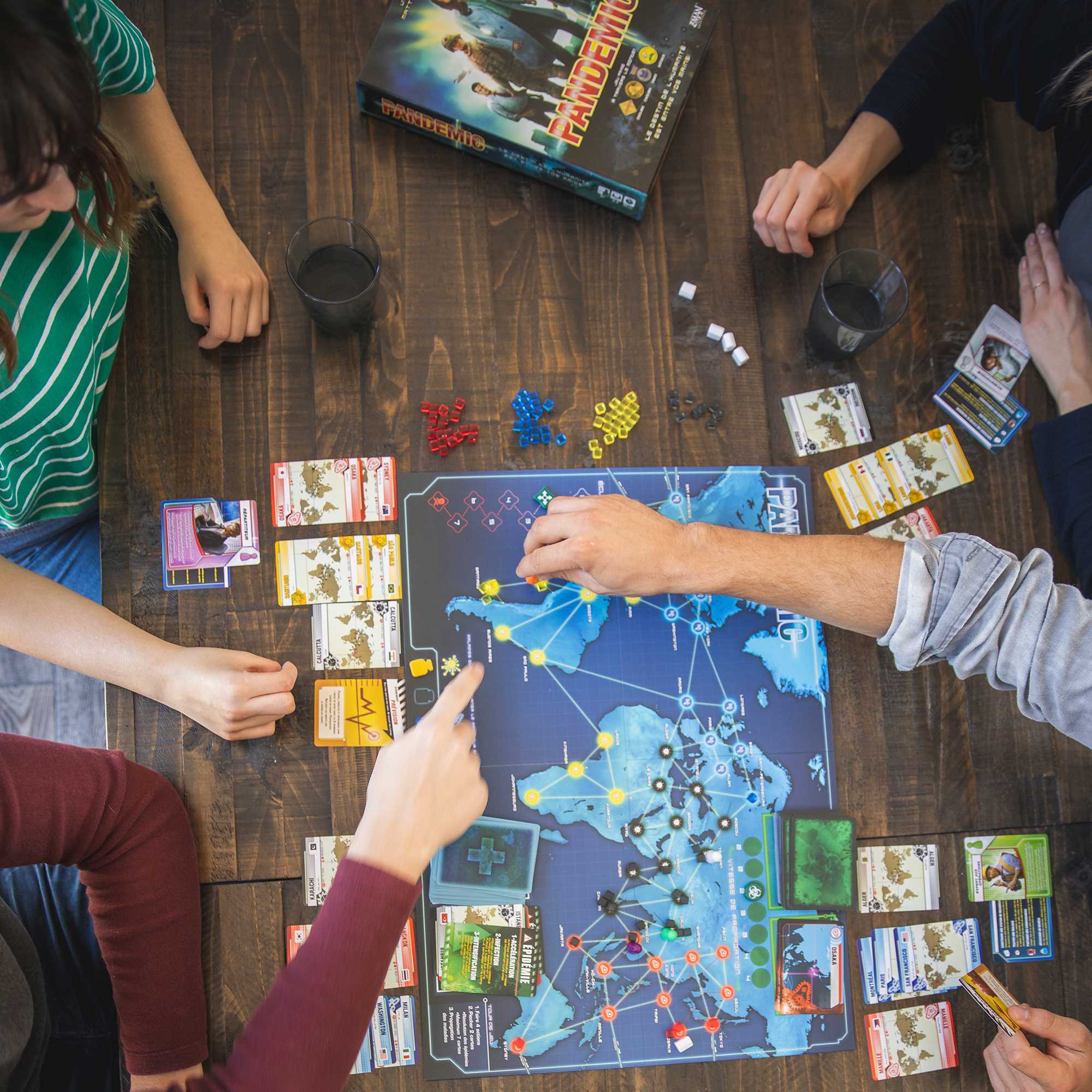 Pandemic (2013) Cooperative Strategy Board Game for Family and Adult Players, Ages 8+, by Z Man Games